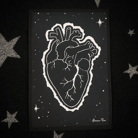 Eclipse Heart ~ 6x4 Giclee Print