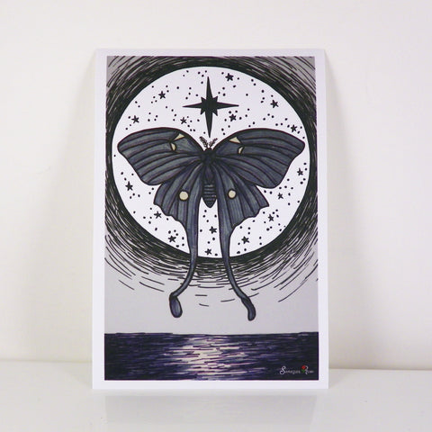 Luna Moth ~ 6x4 Giclee Print
