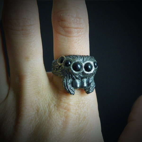 Spider Face Ring