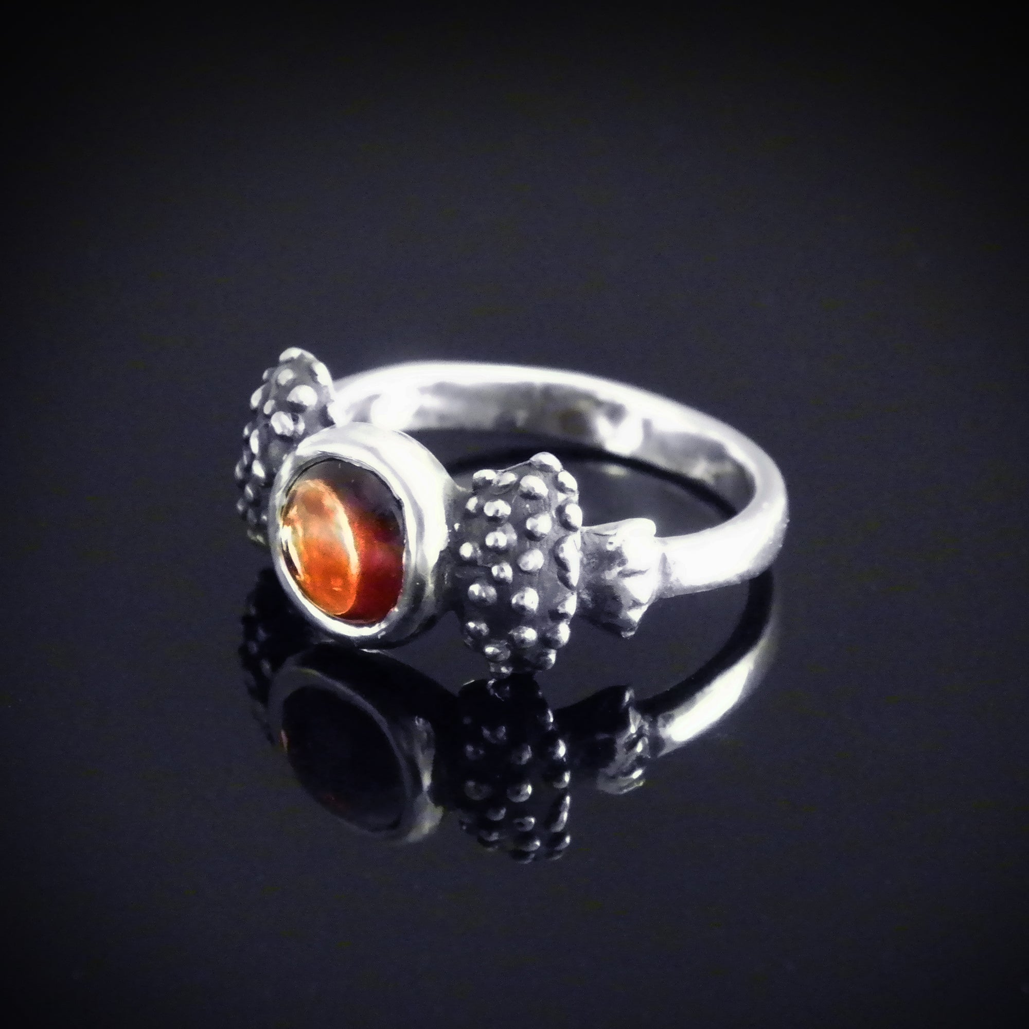 Amanita Garnet Ring