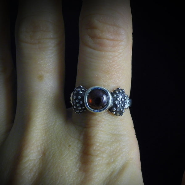 Amanita Garnet Ring