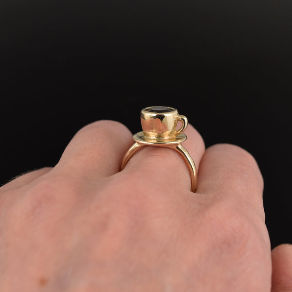 Coffee Cup Ring ~ Bronze