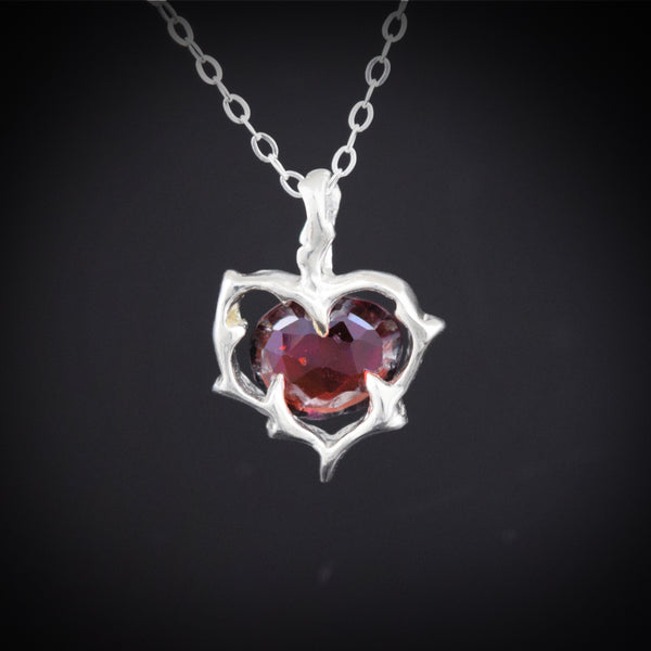 Beloved Necklace with Garnet ~ One of a Kind