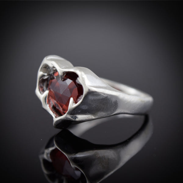 Beloved Ring with Garnet ~ One of a Kind