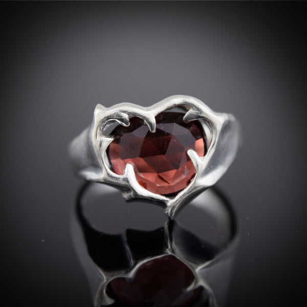 Beloved Ring with Garnet ~ One of a Kind