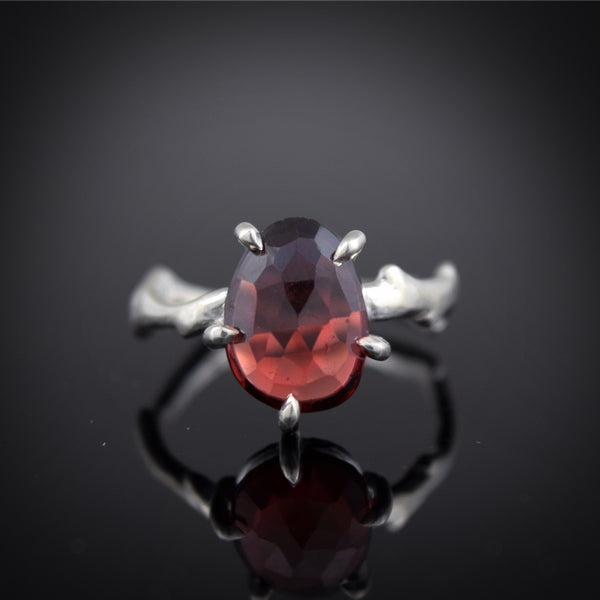 Beloved Thorn Ring with Garnet ~ One of a Kind