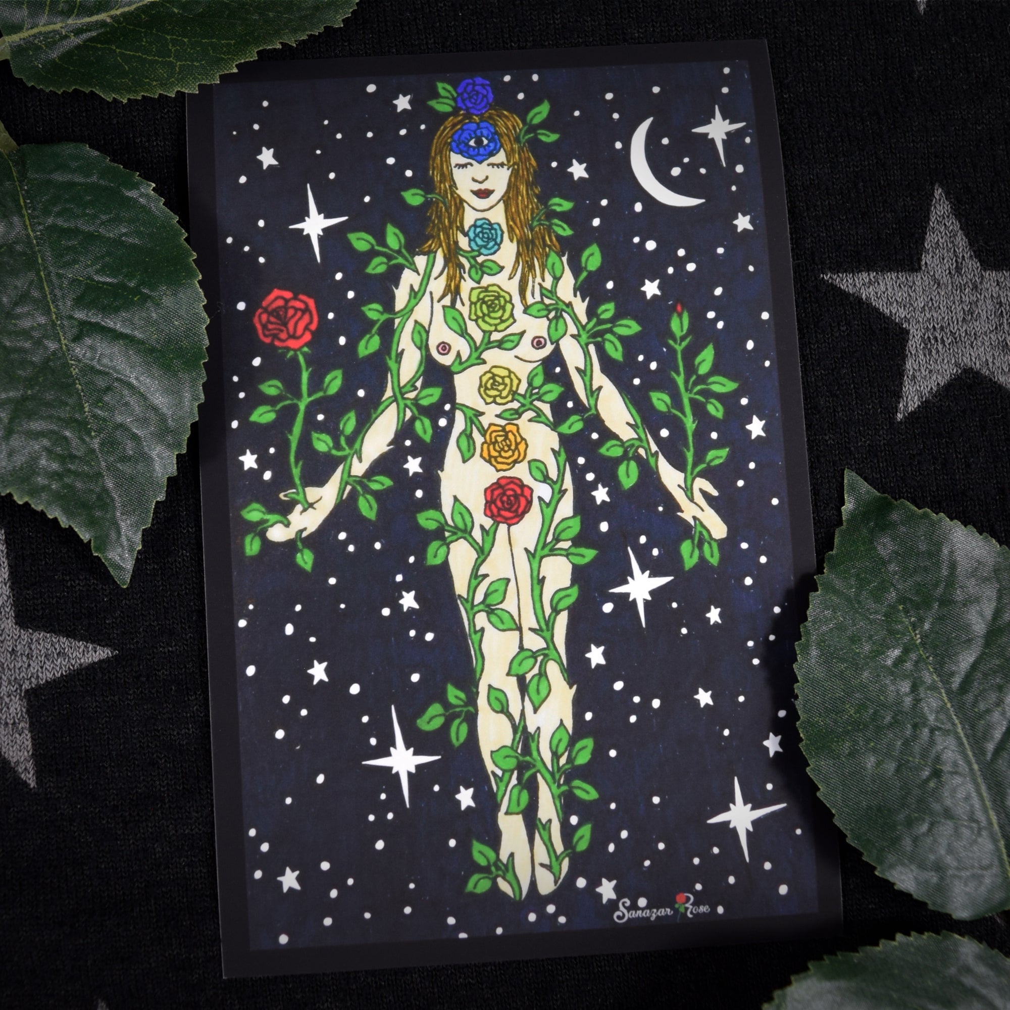 Chakra Goddess ~ 6x4 Giclee Print