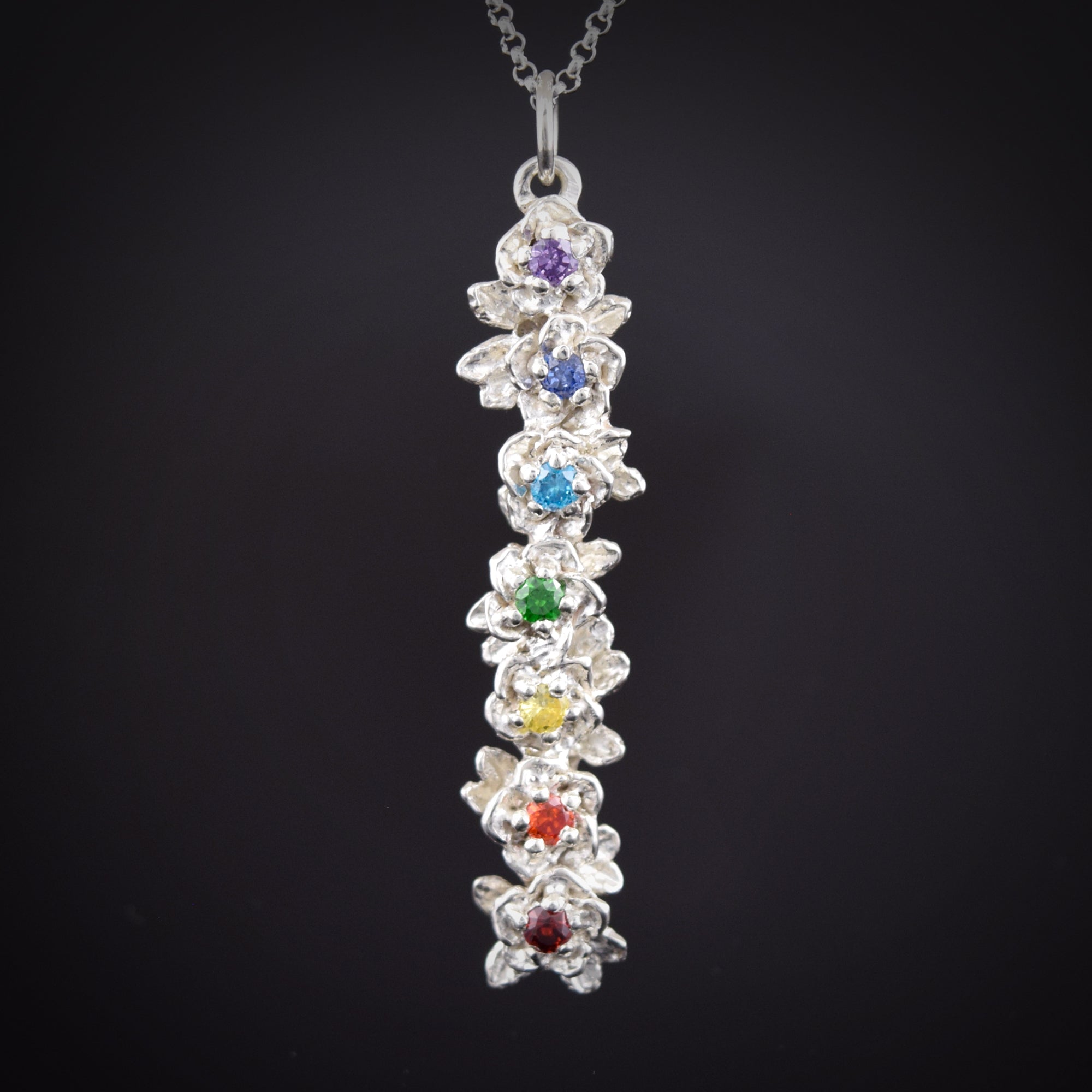 Chakra Rose Necklace