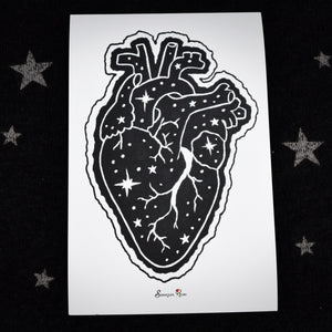 Eclipse Heart II ~ 6x4 Giclee Print