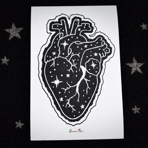 Eclipse Heart II ~ 6x4 Giclee Print