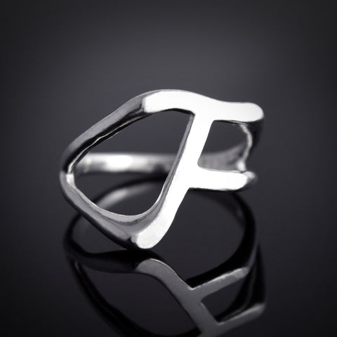 F Signet Ring