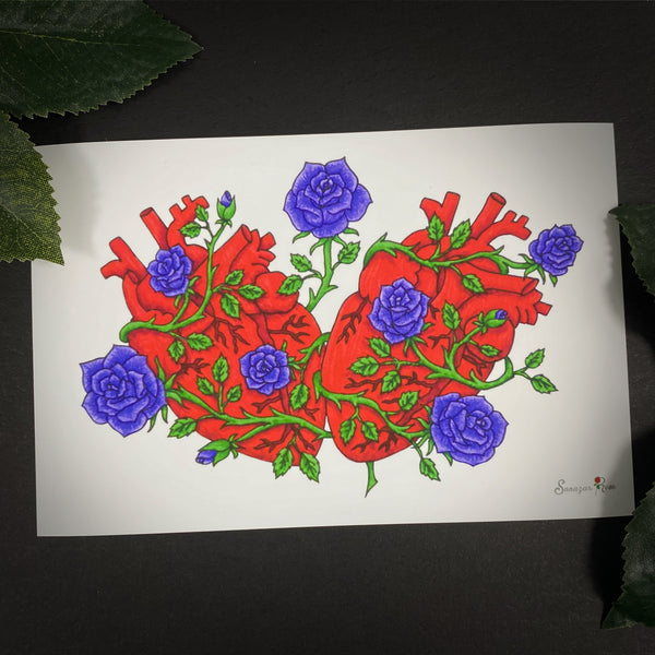 Flowering Vines ~ 6x4 Giclee Print