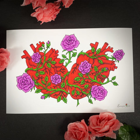 Flowering Vines ~ 6x4 Giclee Print