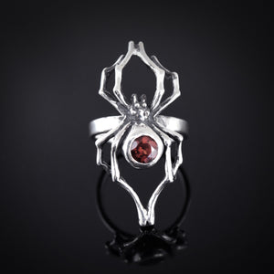 Widow Ring with Garnet