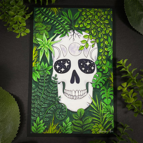 Green Goth ~ 6x4 Giclee Print