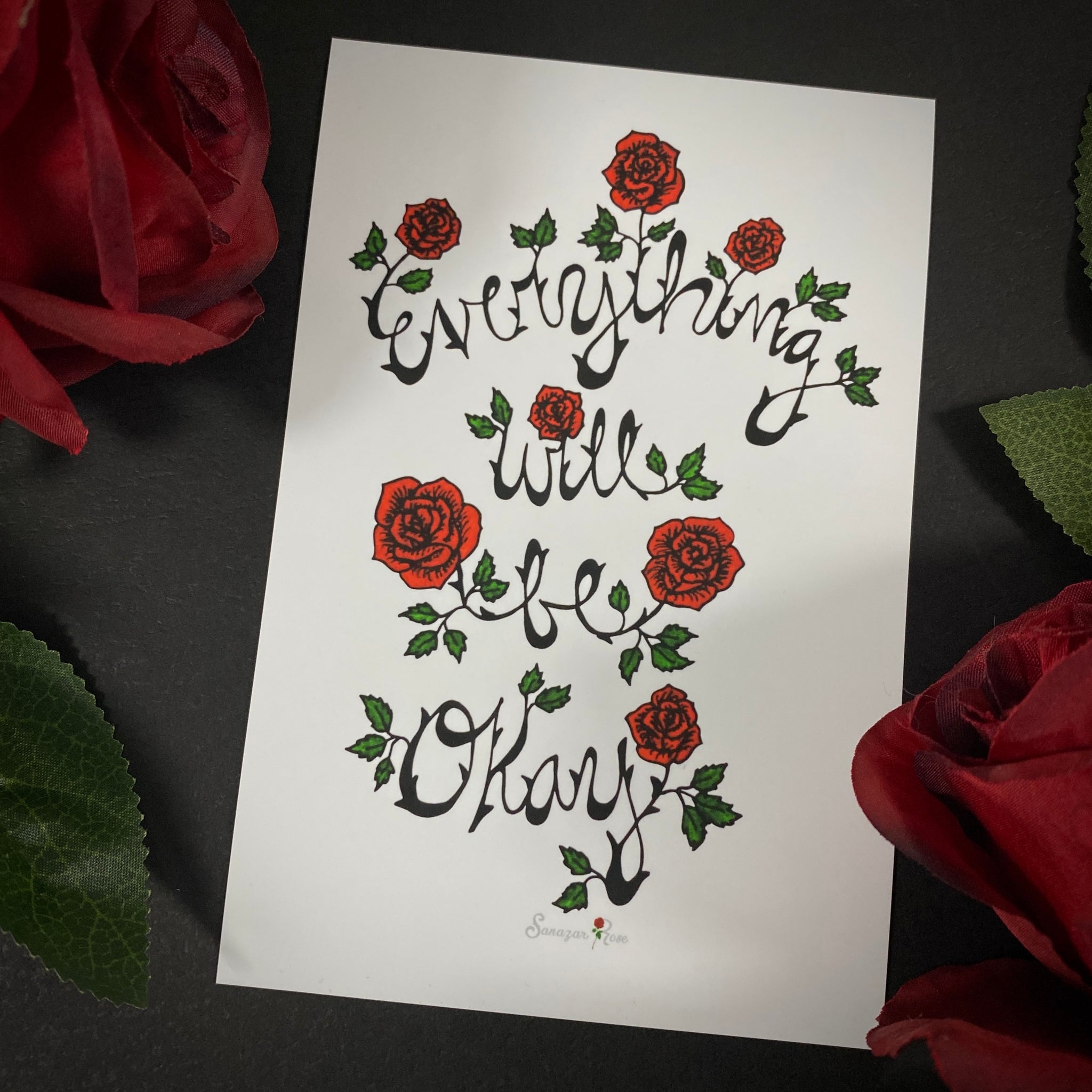 Everything Will Be Okay ~ 6x4 Giclee Print