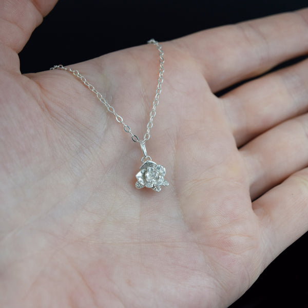 Small Mini Rose Necklace
