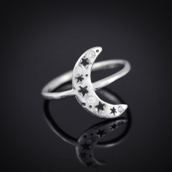 Crescent Moon Ring