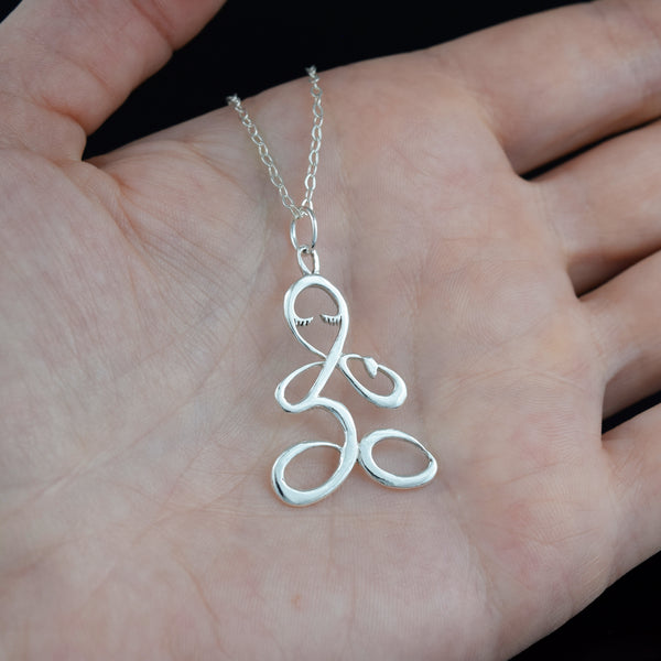 Ohm Lotus Necklace