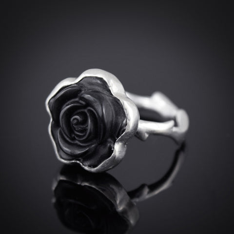Obsidian Rose Ring