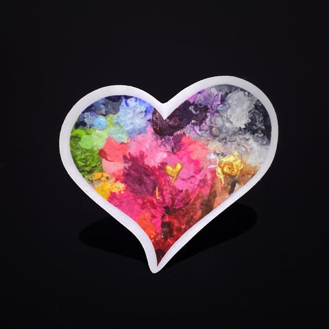 Painted Heart Sticker