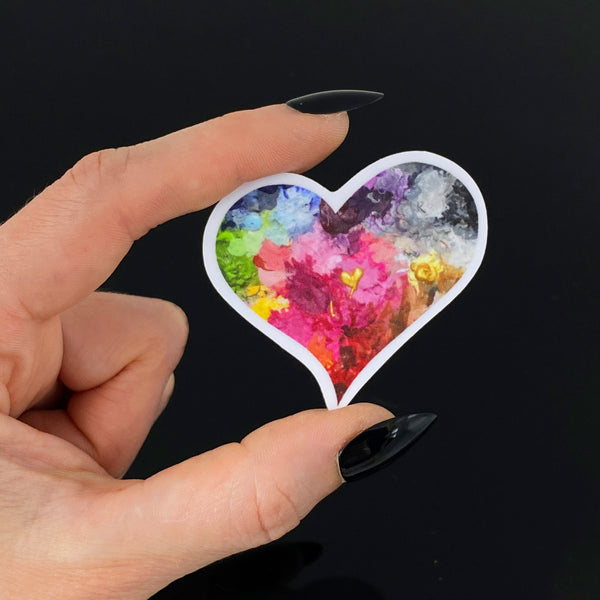 Painted Heart Sticker