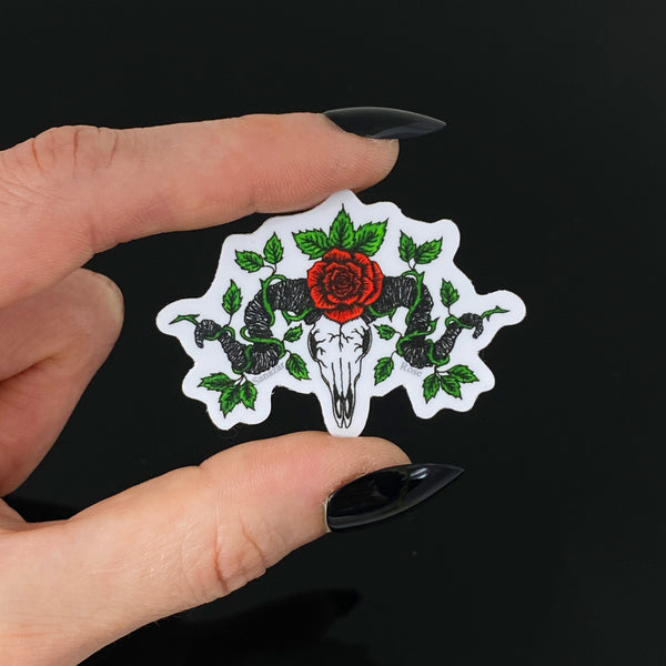 Ram Rose Sticker