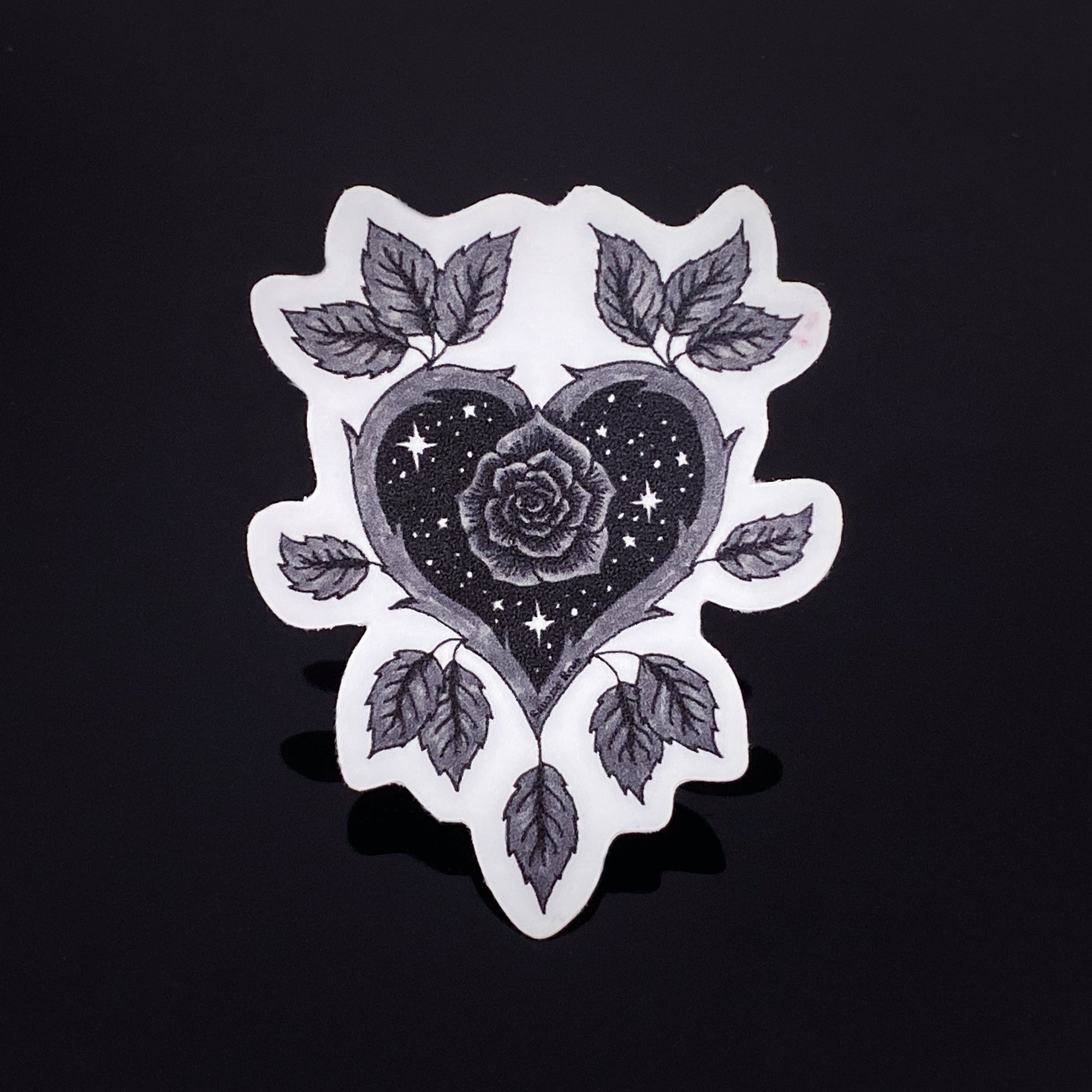 Rose Heart Sticker