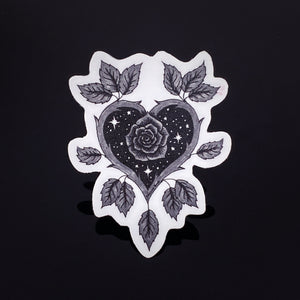 Rose Heart Sticker