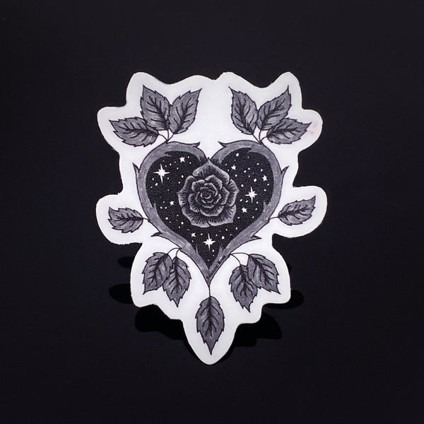 Rose Heart Sticker