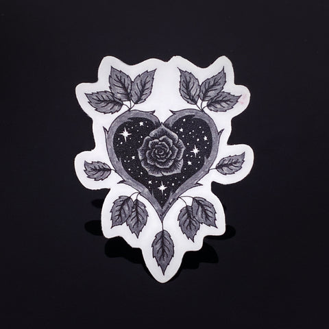 Rose Heart Sticker
