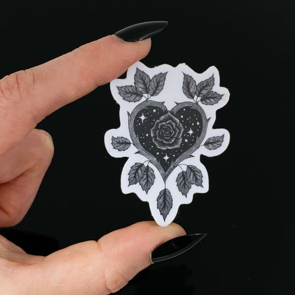 Rose Heart Sticker