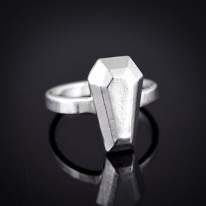 Silver Coffin Ring