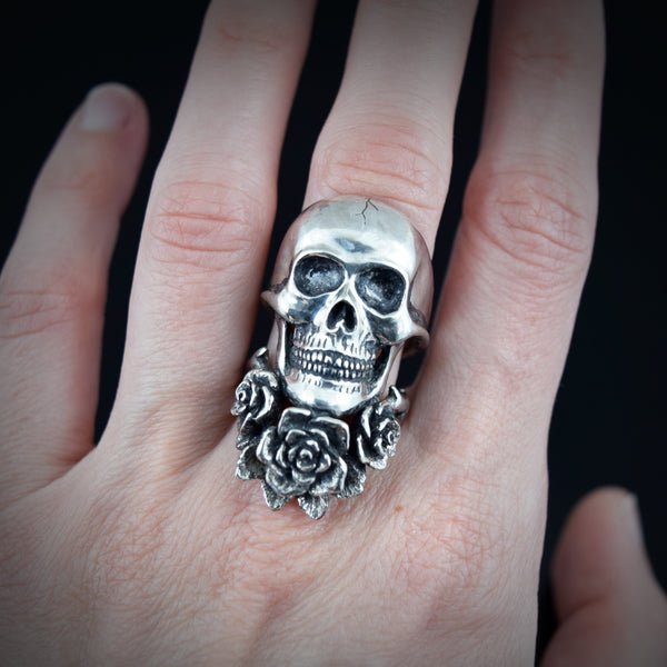 Skull Rose Ring