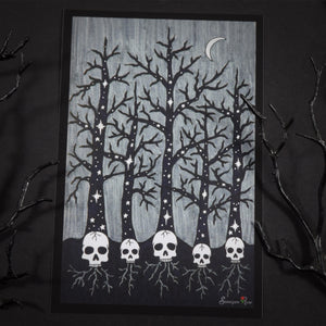 Skull Forest ~ 6x4 Giclee Print