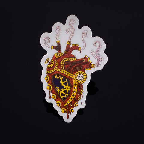 Steampunk Heart Sticker