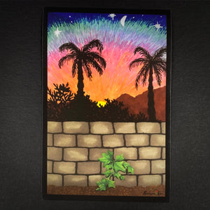 Sunset Walks ~ 6x4 Giclee Print