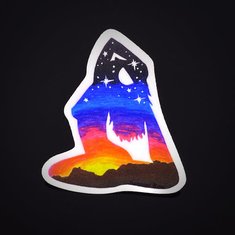 Yoga Sunset Sticker