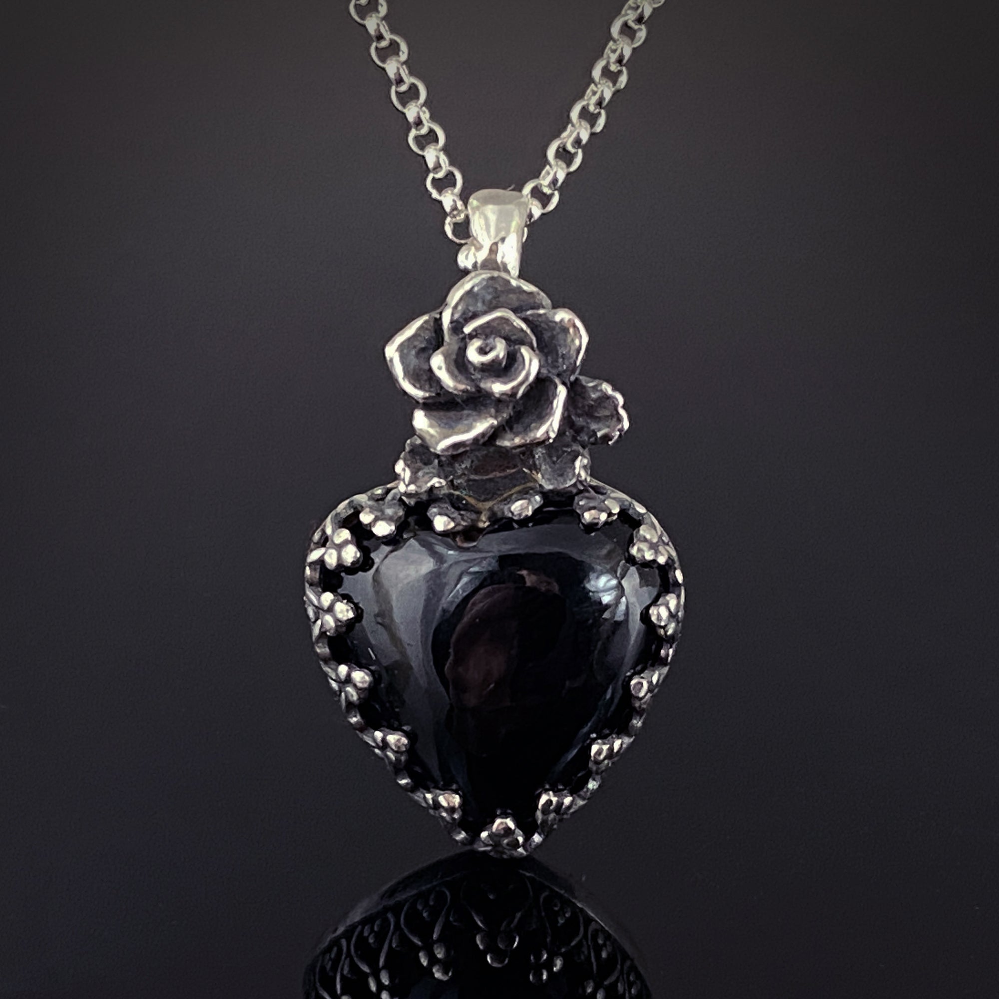 Black Heart Necklace