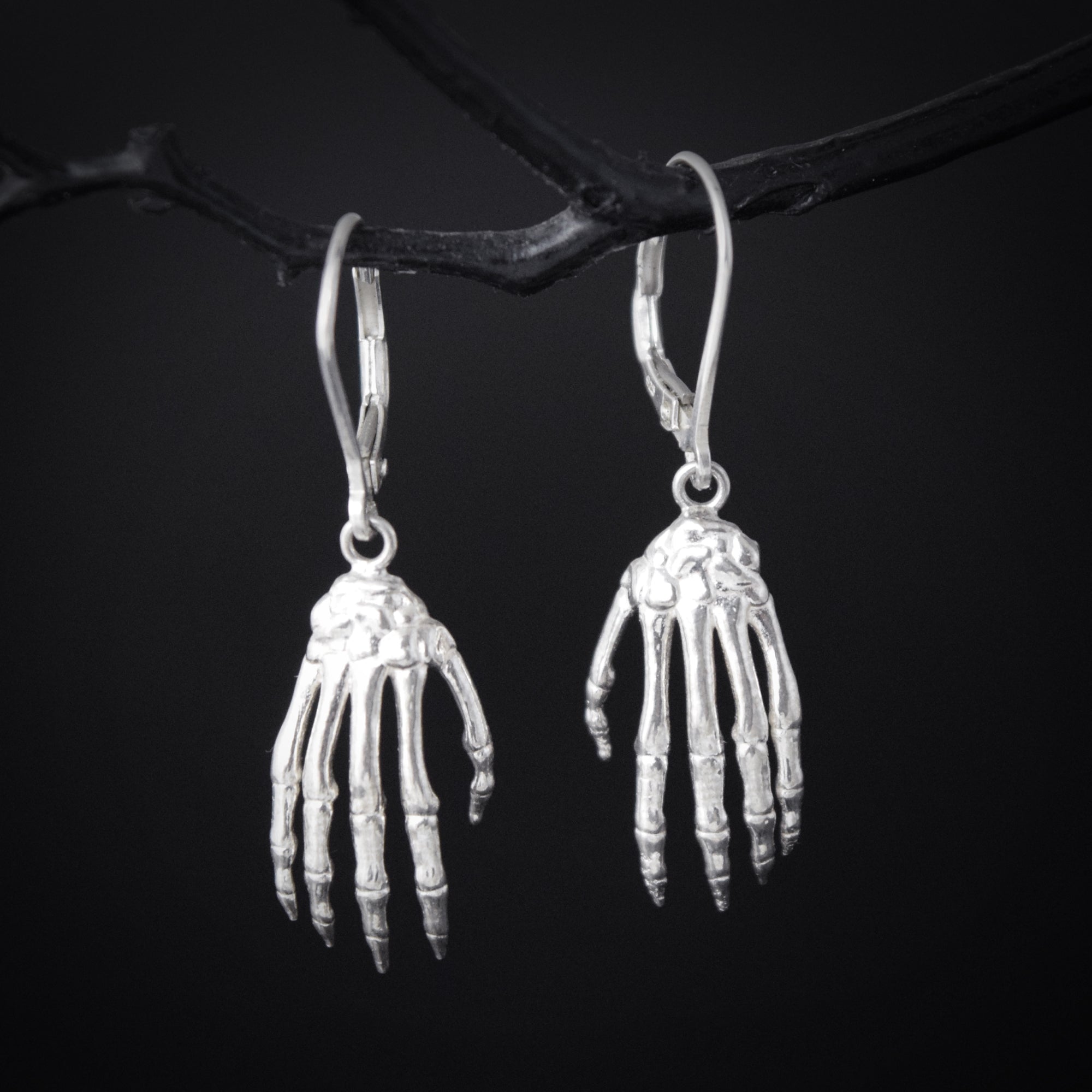 Skeleton Hand Earrings