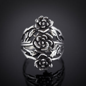 Triple Mini Rose Ring
