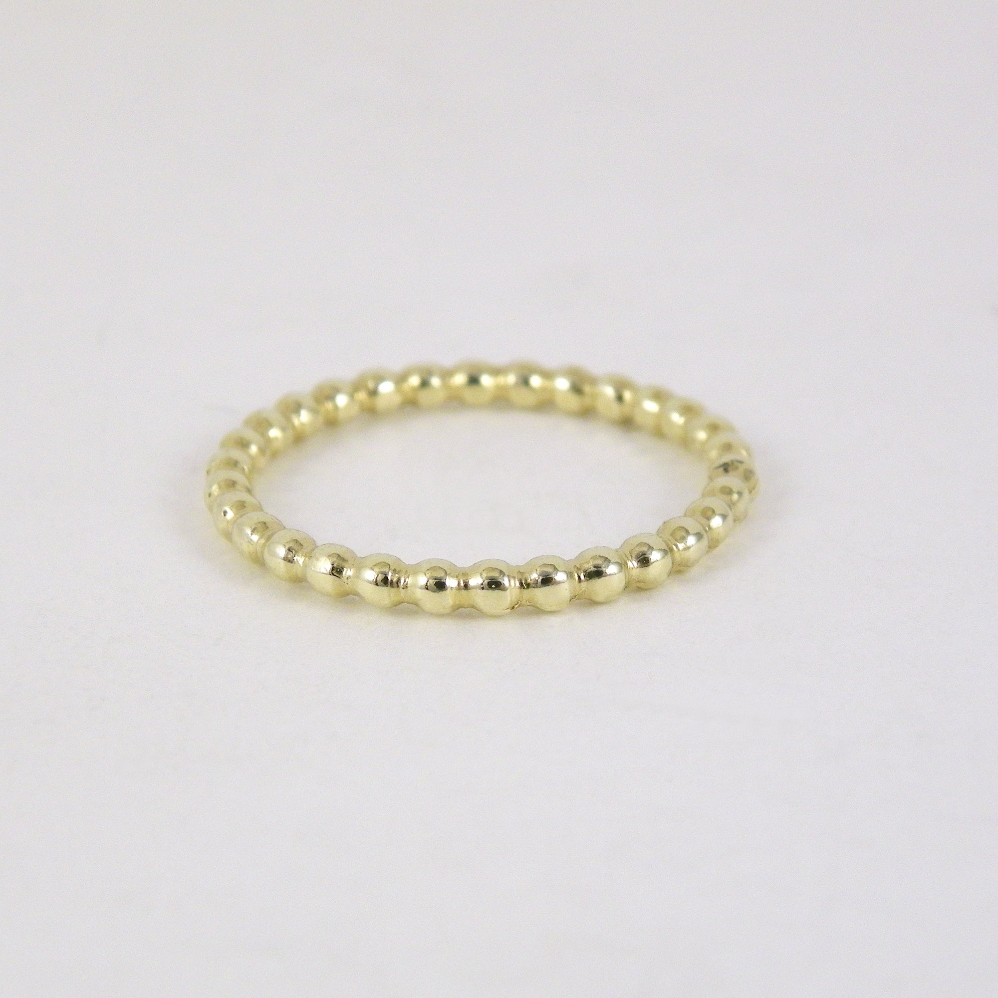Beaded Gold Ring