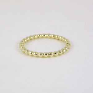 Beaded Gold Ring