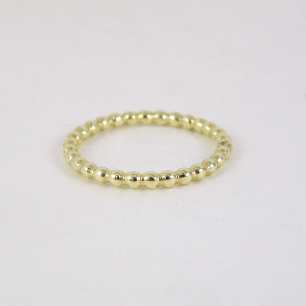 Beaded Gold Ring