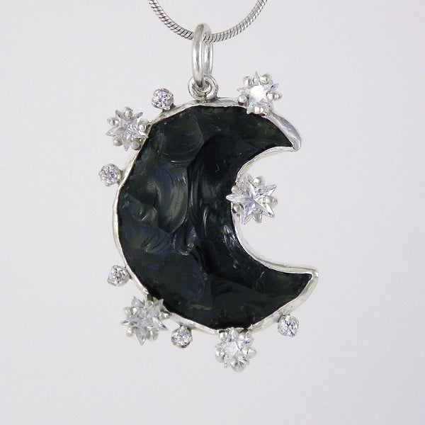 Black Moon Pendant - One Of A Kind