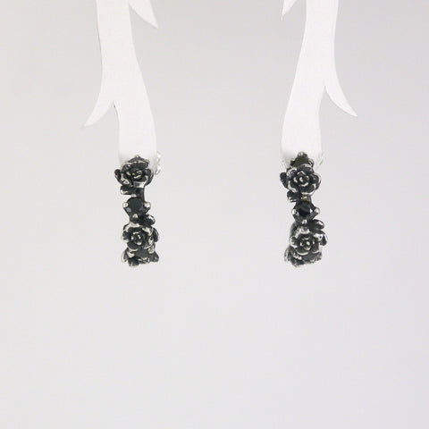 Black Rose Earrings
