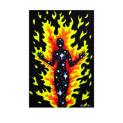 Burning ~ 6x4 Giclee Print