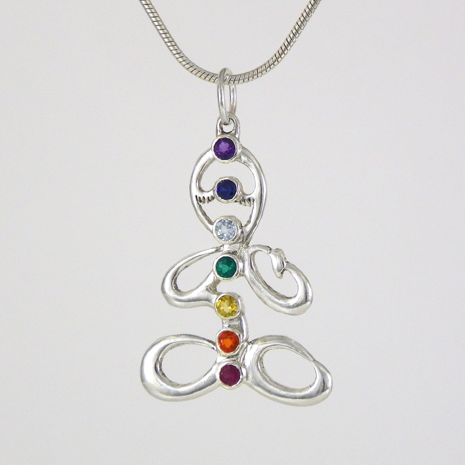 Chakra Ohm Lotus Necklace