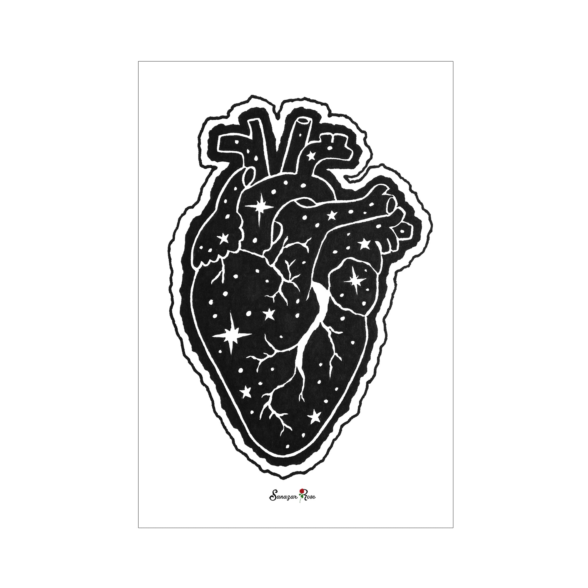 Eclipse Heart II ~ 6x4 Giclee Print