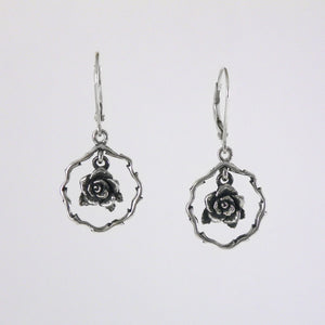 Floating Rose Earrings